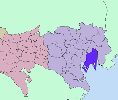 江東区の地図