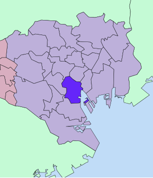 港区の地図