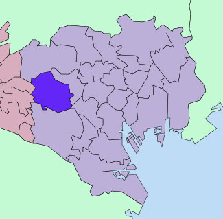 杉並区の地図