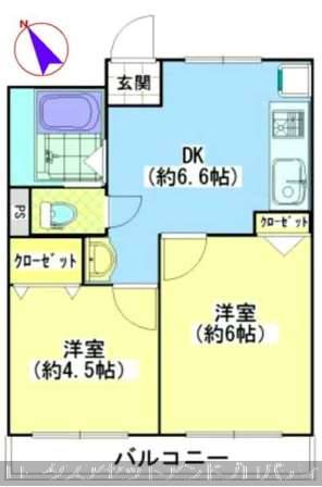 亀有白鳥マンション間取図