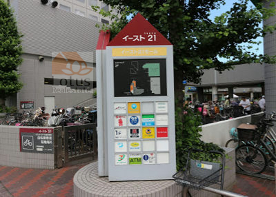 東京イースト21｜「東京イースト21」まで徒歩2分です。スーパー・カフェ・レストランなどがあるショッピングモールです。