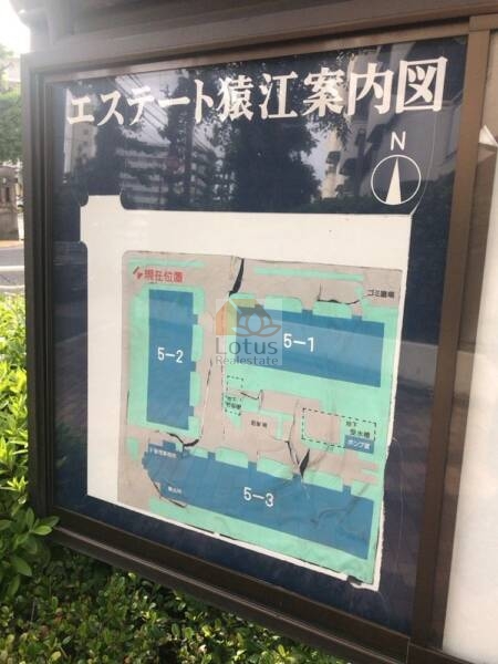 エステート猿江案内図1｜1号棟から3号棟までがあります。