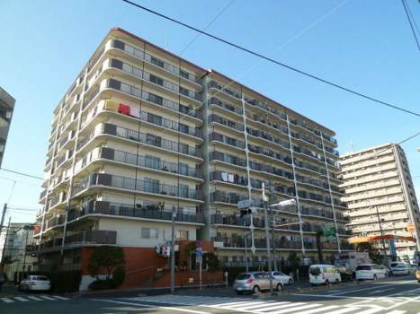 エクセル大島外観｜エクセル大島は１００戸のマンションです。堂々とした外観をしています>