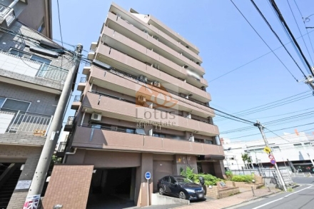 明治通り沿いに建ち、周囲との距離がしっかり確保された外観です。小村井・京成曳舟が徒歩圏にあり、移動が軽快な立地に見えます。バルコニーの段差が整っていて、街の音も適度に反射して落ち着いた雰囲気といえます。ナイスアーバン京島は、平成8年築、10階建てのマンションです。