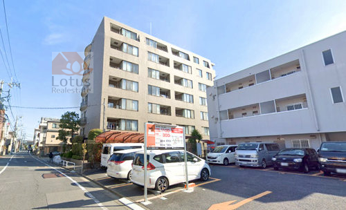 五反野パーク・ホームズ外観２｜五反野パークホームズは平成7年築、7階建てのマンションです。