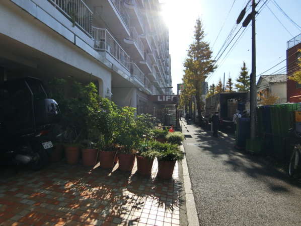 南台ヒルズアプローチ55｜物件は通りに面しているので開放感があります。