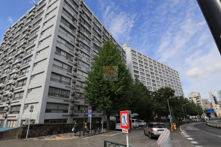 湯島ハイタウン外観2｜手前がB棟、奥がA棟です。