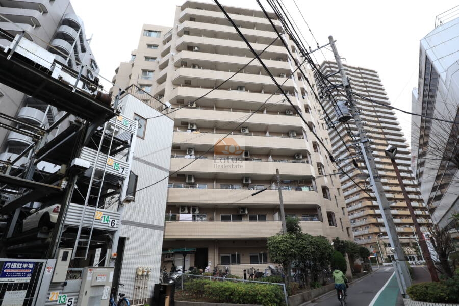 東急ドエルアルス三ノ輪外観 (2)｜東急ドエルアルス三ノ輪は昭和60年築、13階建てのマンションです。