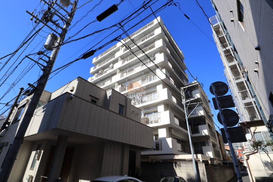 本郷ニューハウジング外観1｜本郷ニューハウジングは昭和４７年築、９階建てのマンションです。