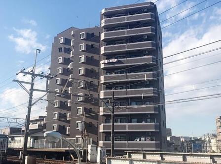 コスモ堀切菖蒲園駅前外観3｜コスモ堀切菖蒲園駅前は平成７年築、12階建てのマンションです。