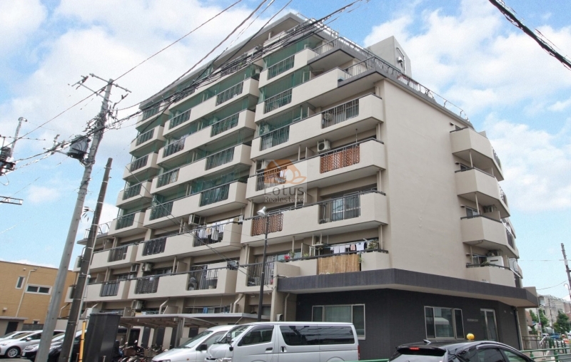 駒込台マンション外観２｜駒込台マンションは、昭和47年築、8階建てのマンションです。