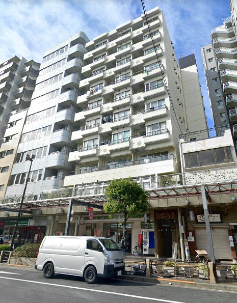 ライオンズマンション亀戸外観２｜ライオンズマンション亀戸は昭和55年に築かれ、10階建ての建物です。