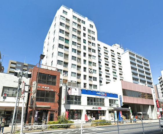 タカシマ両国マンション外観２｜タカシマ両国マンションは昭和48年築、13階建てのマンションです。