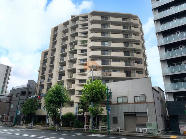 朝日プラザ東向島外観１｜朝日プラザ東向島は昭和60年築、11階建てのマンションです。