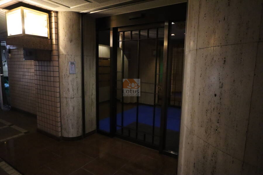 グランドメゾン一番町共用部2｜オートロック前のエントランスもクラシカルな雰囲気です。