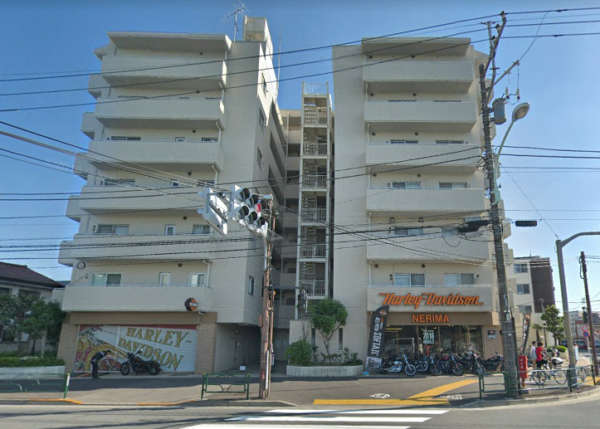 東急ドエルアルス石神井公園外観２｜東急ドエルアルス石神井公園は昭和５９年築、地上８階建てのマンションです。目白通りに面しています。