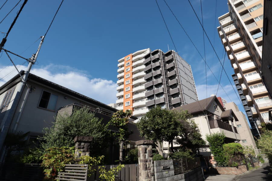 ランドステージ北千住ジョイスクエア外観4｜わりと遠くまで見晴らしは良好です。