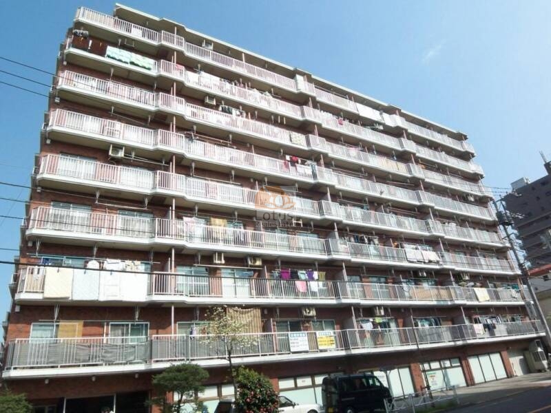 ライオンズマンション墨田外観｜ライオンズマンション墨田は、9階建て、総戸数111戸の大規模マンションです。