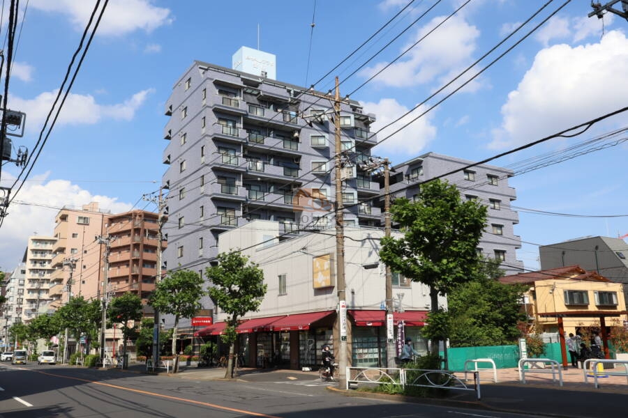 セザールプラザ曳舟外観1｜セザールプラザ曳舟は平成１０年築の１０階建てのマンションです。「京成曳舟」駅徒歩４分の好立地です。曳舟駅前には「イトーヨーカドー曳舟店」があり便利です。