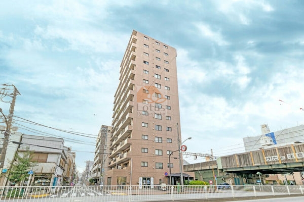 バームハイツ錦糸町外観１｜バームハイツ錦糸町は平成7年築、14階建てのマンションです。