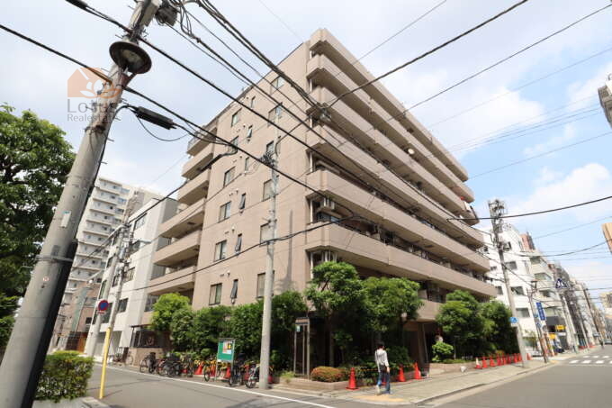 ムサシノコート浅草橋外観1｜ムサシノコート浅草橋は平成７年築、１０階建てのマンションです。