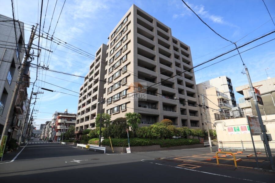 サーパス菊川外観1｜サーパス菊川は、1996年（平成 8年） 3月築、11階建てのマンションです。