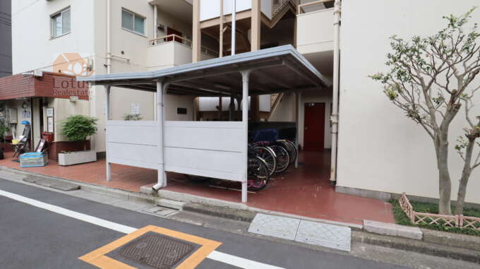 レック亀戸グリーンマンション共用部2｜駐輪場あります。
