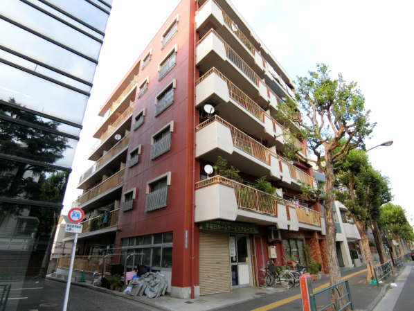早稲田ガーデンハイツ外観共用部6｜早稲田ガーデンハイツに到着しました。