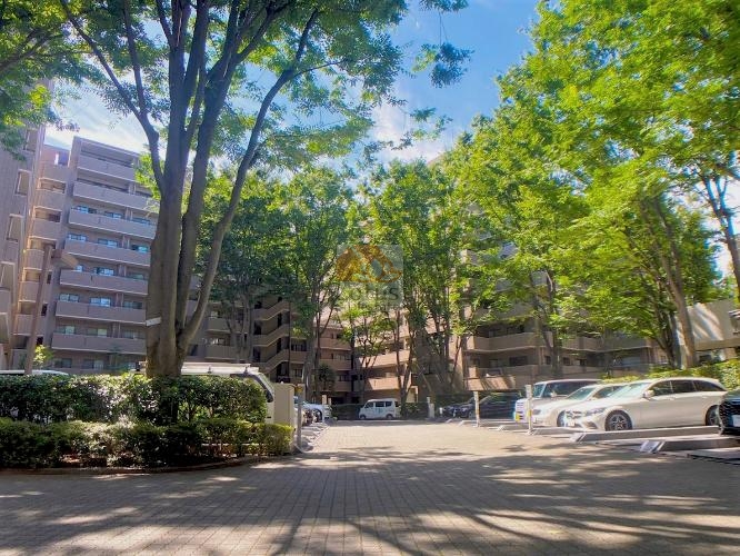 緑に囲まれた自然豊かな住環境の中心に、総戸数158戸のビッグコミュニティーが広がっています。外観は落ち着いた色調で、木々を通して柔らかい光が差し込み、敷地全体にゆとりが感じられます。「芦花公園」駅徒歩6分という立地でも、都市の喧騒がやわらぐ印象です。芦花公園プレスティージュは、昭和62年築、10階建てのマンションです。