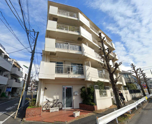 第５千歳船橋ヒミコマンション外観１｜第５千歳船橋ヒミコマンションは昭和５５年築、５階建てのマンションです。希望が丘通りに立地します。