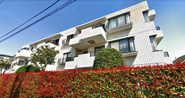 パークハイム哲学堂外観２｜パークハイム哲学堂は昭和５８年築、３階建の低層マンションです。