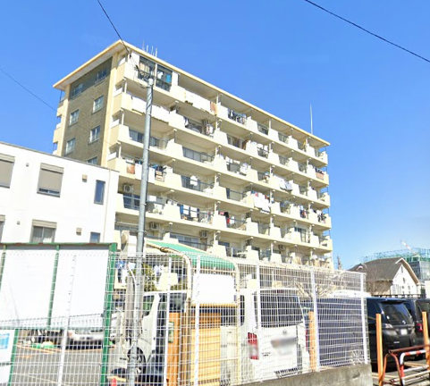 目白コーポ外観４｜目白コーポは昭和４４年築、８階建てのマンションです。
