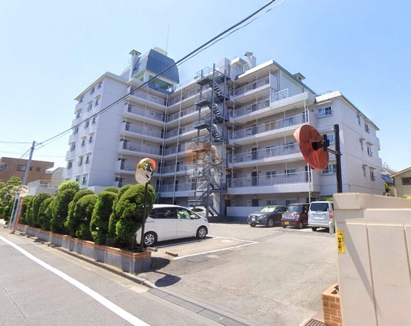 新小岩スカイハイツ外観３｜新小岩スカイハイツは昭和50年築、7階建てのマンションです。