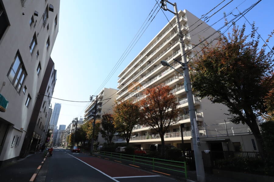 月島リバーハウスＢ棟外観1｜お隣にはＢ棟が建ち並んでいます。