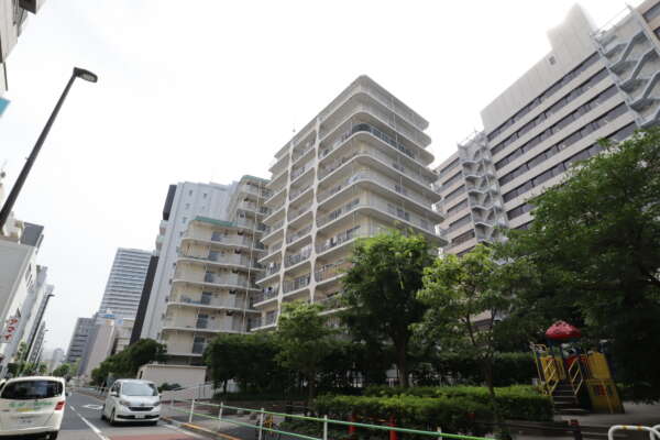 田町スカイハイツ外観1｜田町スカイハイツは昭和５４年完成の地上１１階建てのマンションです。