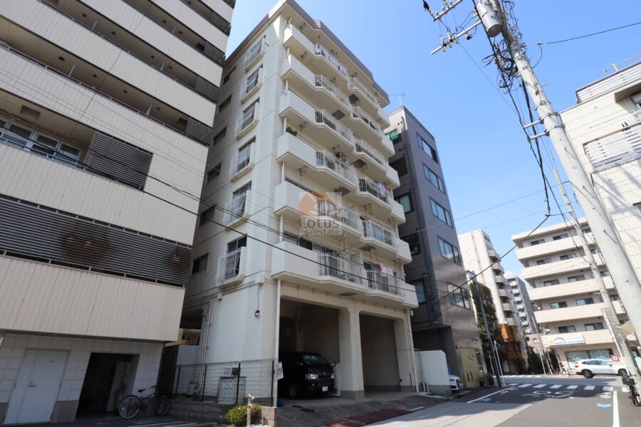 ヴェラハイツ扇橋外観1｜ヴェラハイツ扇橋は昭和50年築、7階建てのマンションです。