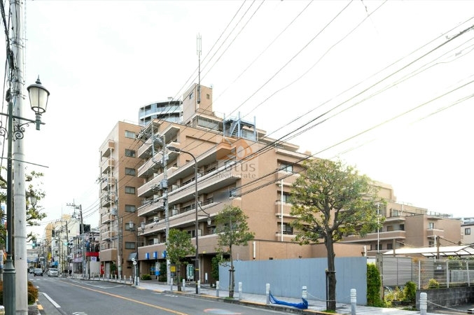 ビューネ梅島駅前外観6｜ビューネ梅島駅前は平成8年築、9階建てのマンションです。