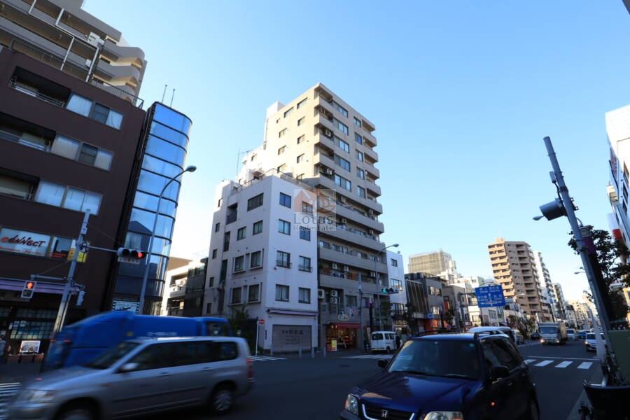 レックス森下外観2｜レックス森下は「森下」駅Ａ７出口から徒歩１分の駅近物件です。「清澄白河」駅も徒歩５分程度のアクセスの良いマンションです。
