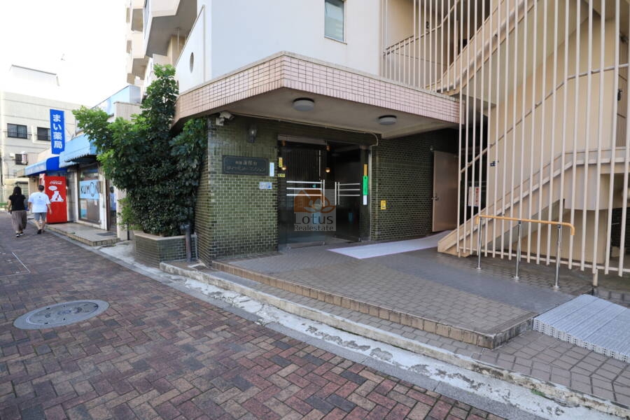 蓮根台ダイヤモンドマンションエントランス1｜エントランスは国道17号側です。