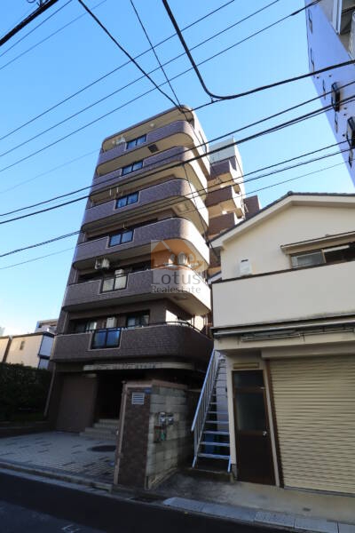 ドラゴンマンション森下壱番館外観1｜都営新宿線「菊川」駅、大江戸線他「森下」駅が利用できます。