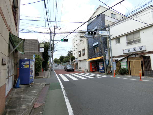 上高田四丁目団地アプローチ（東中野）5｜道なりに進みます。