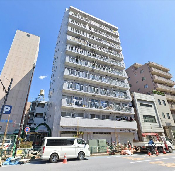 ダイアパレス東浅草外観４｜ダイアパレス東浅は昭和63年築、11階建てのマンションです。