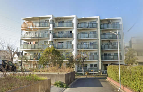 ネオコーポ金町外観３｜ネオコーポ金町は昭和５９年築、５階建てのマンションです。