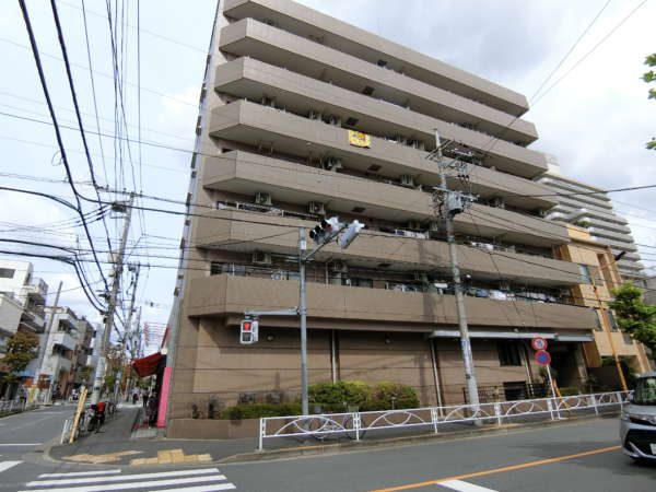 藤和シティコープ錦糸町２外観共用部1｜藤和シティコープ錦糸町２は平成６年３月築、８階建て２９戸のマンションです。