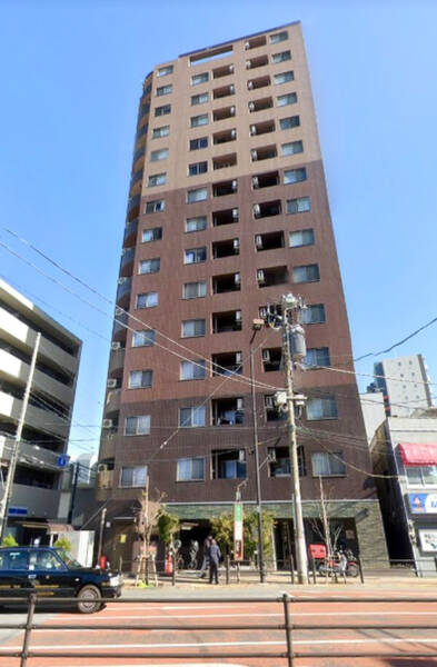 レジデンシャルステートタワー南千住外観６ (1)｜エントランス前にはバス停もあります。
