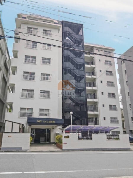 ニックハイム錦糸町外観１｜NICハイム錦糸町は猿江恩賜公園の北側に位置し、総武線「錦糸町」駅または半蔵門線他「住吉」駅からアクセスができます。