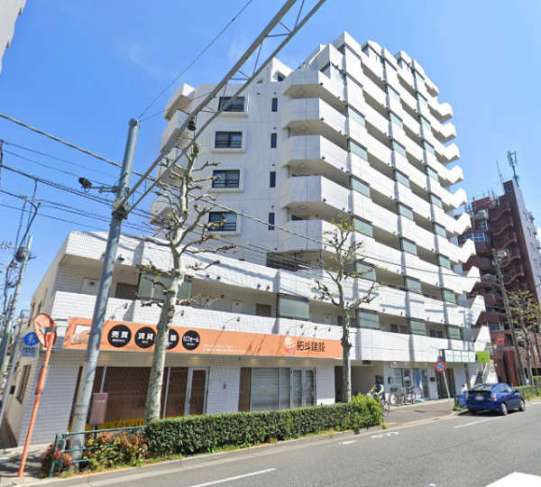 東急ドエルアルス東高円寺外観３｜東急ドエルアルス東高円寺は昭和６３年築、１１階建てのマンションです。環七通り沿いにあります。東高円寺駅が徒歩圏内です。