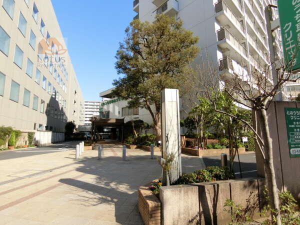 イトーピア東陽町マンション外観共用部2｜道路と敷地境界の様子です。