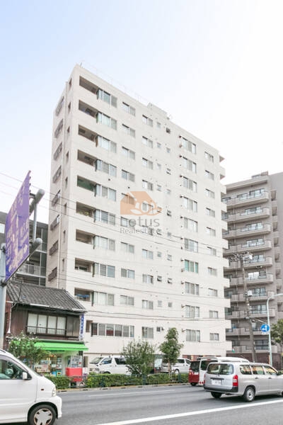 田端新町ロイヤルマンション13｜田端新町ロイヤルマンションは昭和56年築、11階建てのマンションです。明治通り沿いに立地します。