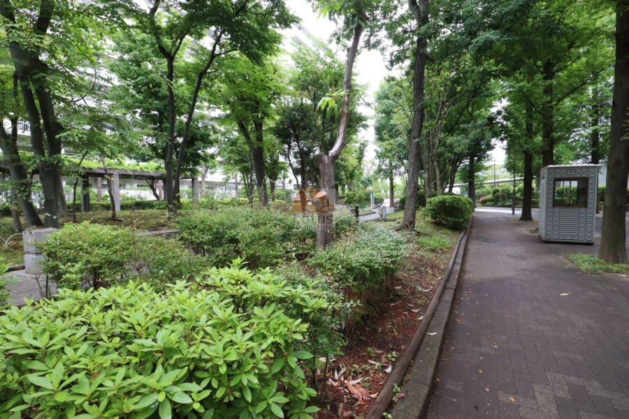 ファミリータウン東陽緑の広場3｜ファミリータウン東陽は敷地を東西に貫く道路（公道）と「緑の広場」境に、南側が１番館、北側は２番館となっています。